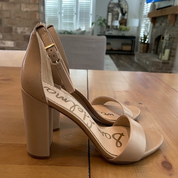 Neutral/Nude Sam Edelman Sandals Heels sz 10 - Picture 4 of 7